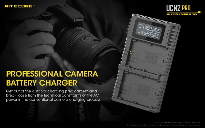 Зарядное устройство Nitecore UCN2 PRO Canon LP-E6N