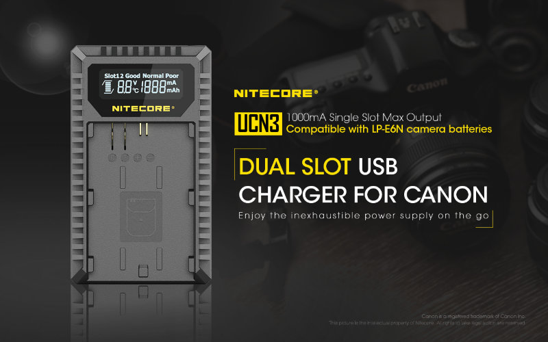 Зарядное устройство Nitecore UCN3 Canon LP-E6N