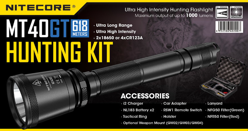 Комплект для охоты Nitecore MT40GT Hunting Kit