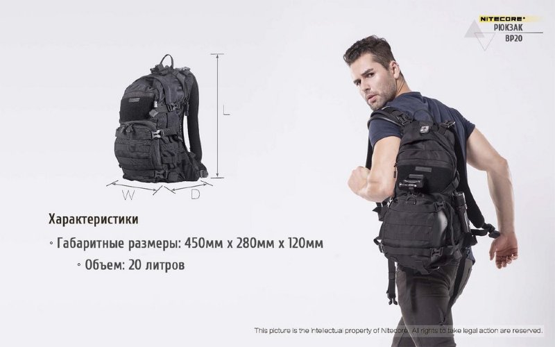 Тактический рюкзак Nitecore BP20