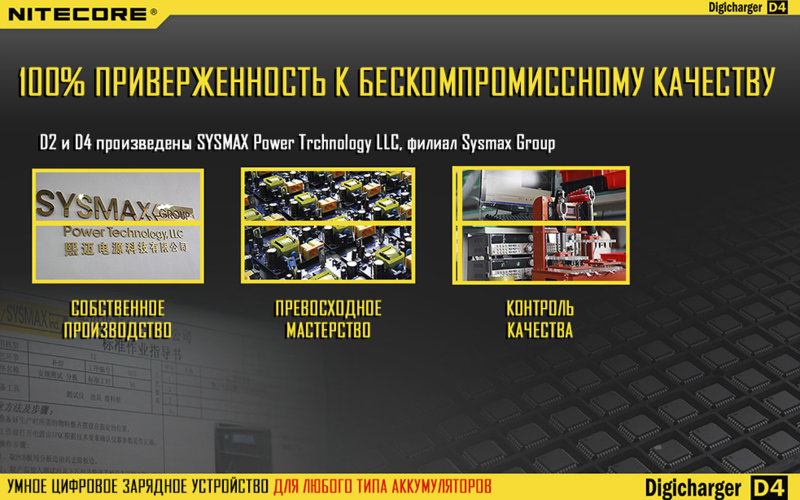 Зарядное устройство Nitecore Digicharger D4 (без автоадаптера)