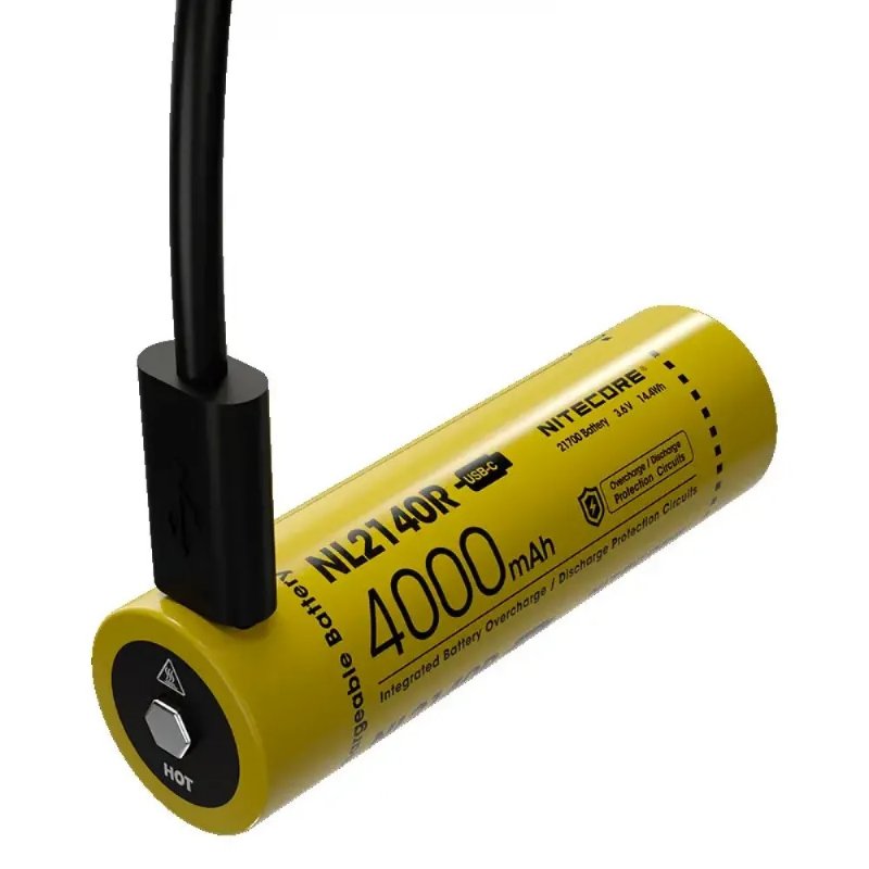Аккумулятор Nitecore NL2140R 21700 Li-Ion 4000mAh USB